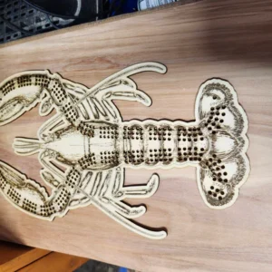 Lobster Shaped Cribbage Board