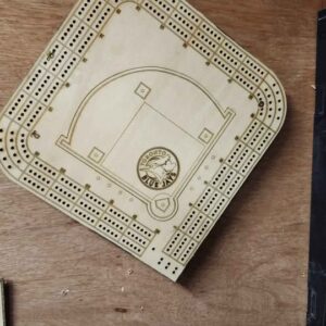 Baseball Cribbage Board
