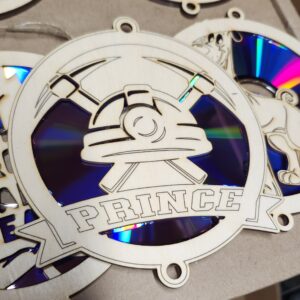 Miner's Helmet Wood Suncatcher